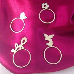 STERLING SILVER Laser Cut Rings (Each)